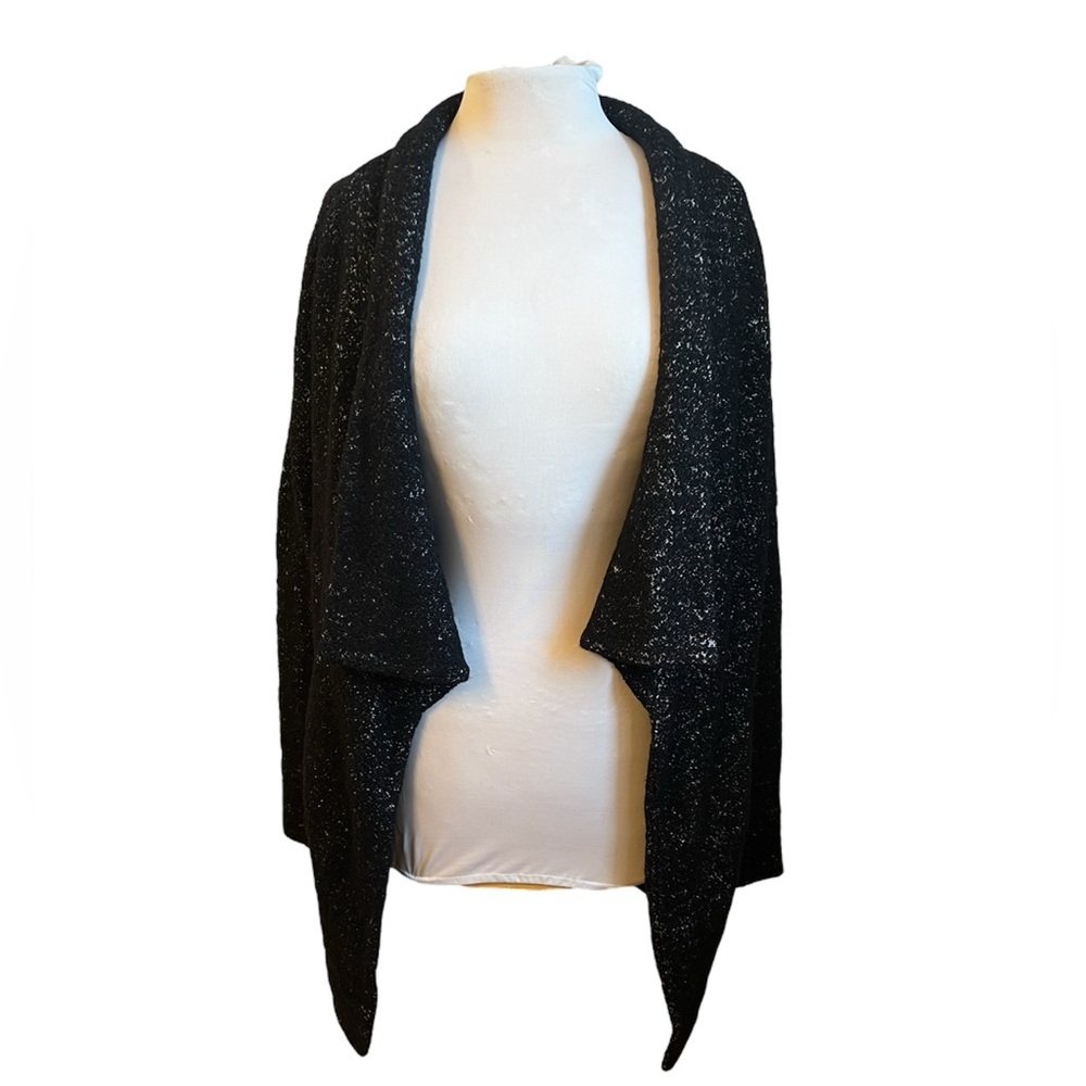 Theory Open Front Draped Wool Sweater - Small